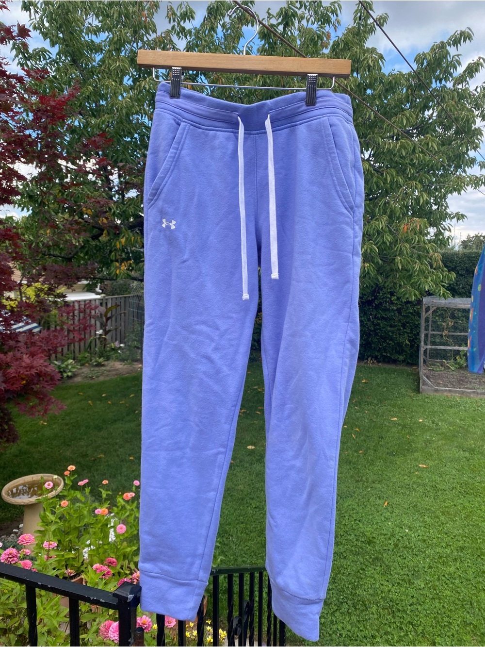 Under Armour Women’s Lavender Pull-On Joggers with White Drawstring